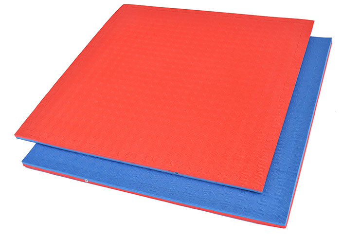 Puzzle Mat 2.5cm, Blue/Red, Rhombic pattern (Anti-slip)