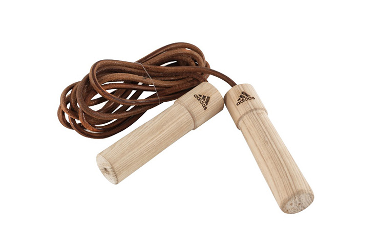 Jump rope, Leather & Wooden Handles - ADI1107, Adidas