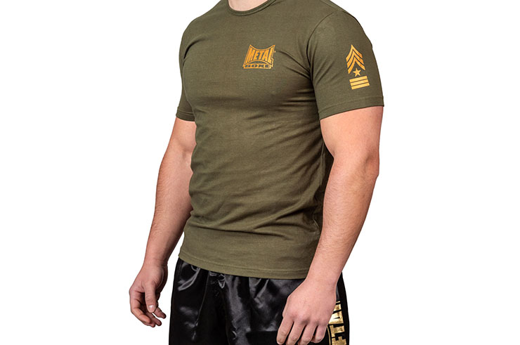 Camiseta deportiva con mangas cortas, Hombre - TC105M, Metal Boxe