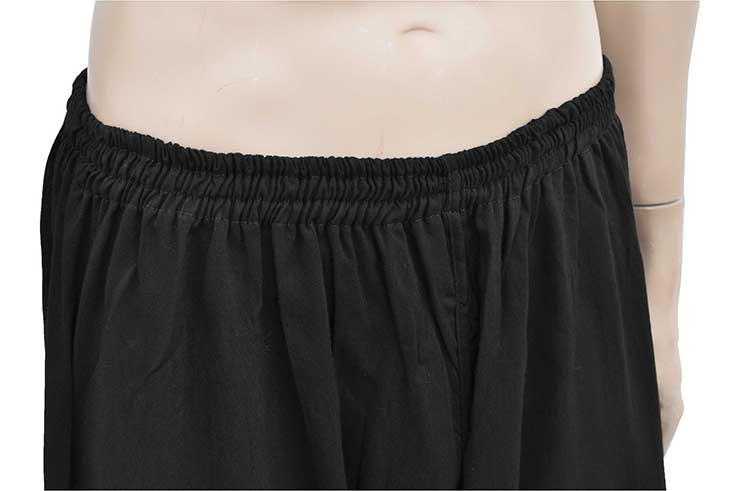 Pantalon Kung-fu, Tai Chi, Viscose+Coton, Gris