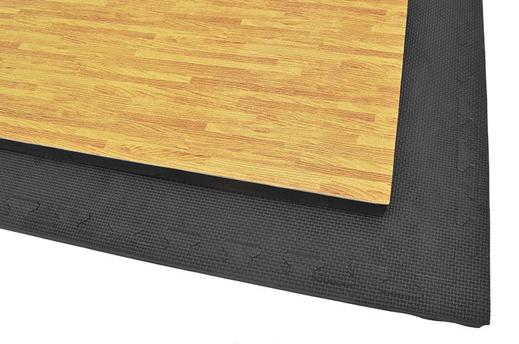 Puzzle Mat, 3cm, Wood/Black