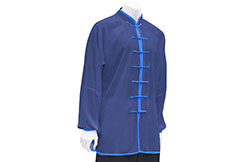 Haut Tai Chi/ Taiji, Classique, Bleu foncé (100cm)
