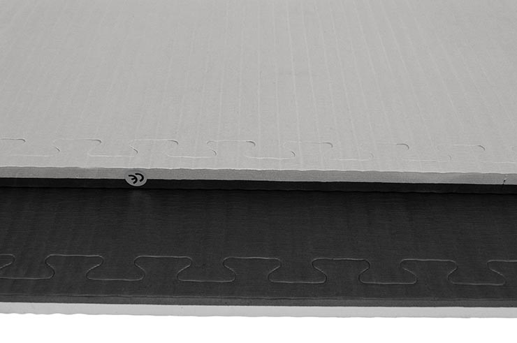 Tatami Rompecabeza 2,5 cm, Azul/Rojo, Paja de Arroz (Grappling)