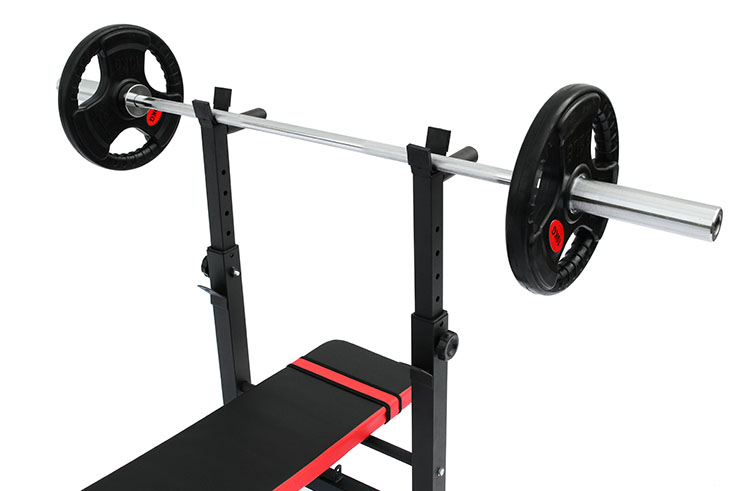 Weight & Press Bench, with Barbell weight Rack