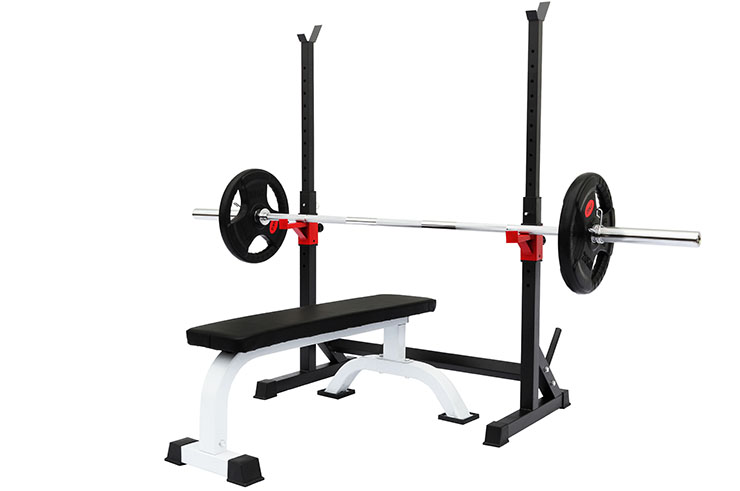 Soporte Ajustable para Barra de Musculación