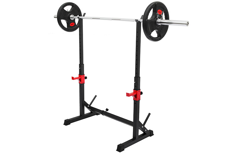 Soporte Ajustable para Barra de Musculación