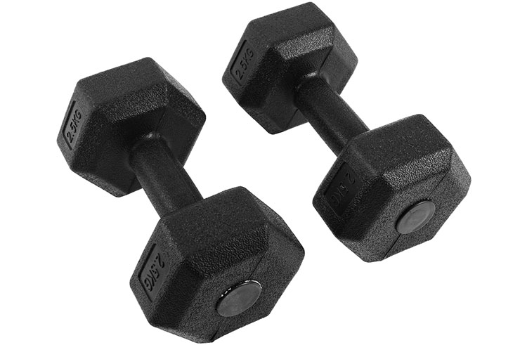 Hexagonal Dumbbells from 2.5 to 10 kg