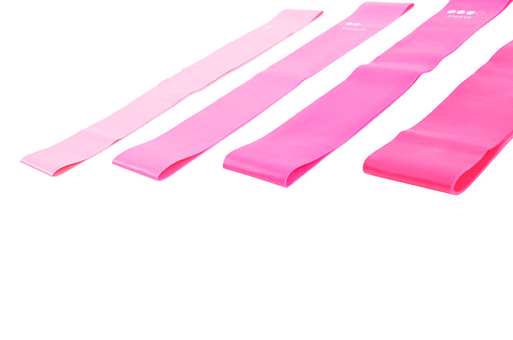 Resistance Bands, Yoga & Fitness, Silicone - Set of 4