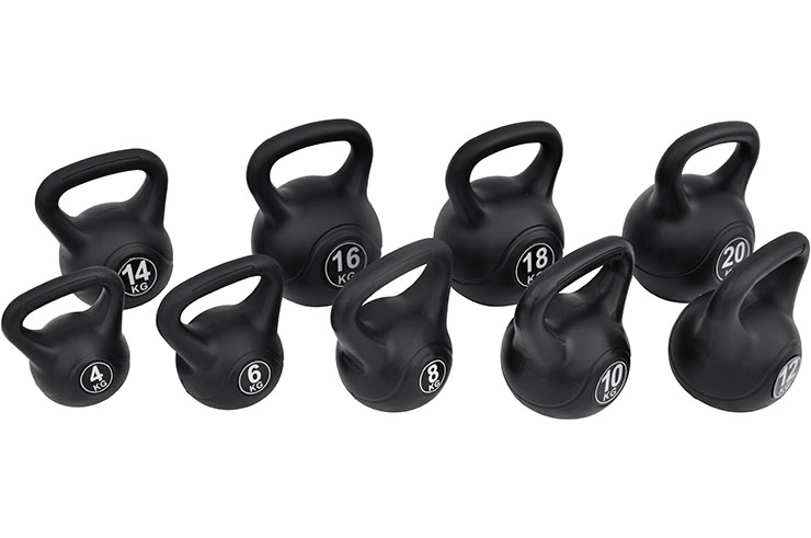 Kettlebell 12 KG, Coque Plastique