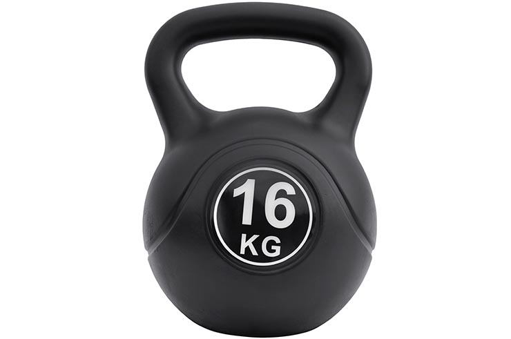 Kettlebell 16 KG, Coque Plastique