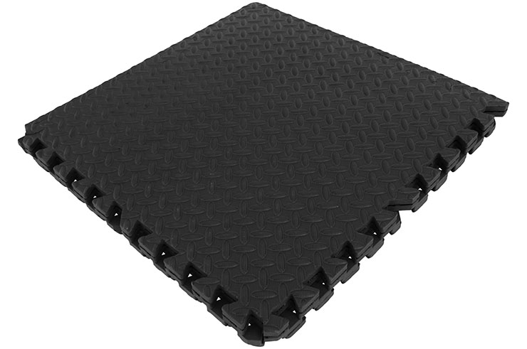 Esterillas Puzzle Gym, Gimnasio en casa - Patrón Chapa diamantada (120x120cm)
