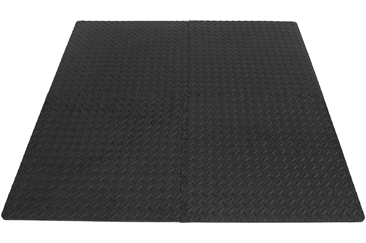 Esterillas Puzzle Gym, Gimnasio en casa - Patrón Chapa diamantada (120x120cm)