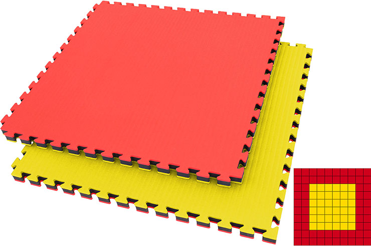 Tatami Puzzle 5 cm, Motif Paille de Riz | NineStars®