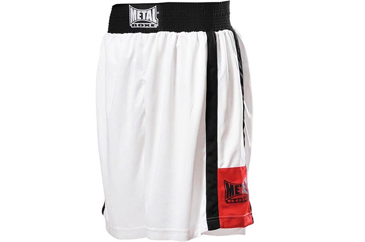 White boxing shorts XS (stained) - MB64/73, Metal Boxing