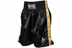 Short Boxe Anglaise, Noir Gold - MB64PRO, Metal Boxe