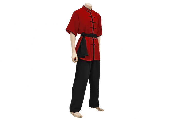Uniform, Chang Quan Classical Fabric, Red wine and black 170cm