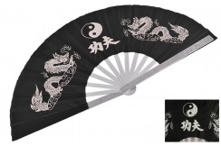 Tai Chi Fan, High End - Double Dragon (printing defect)