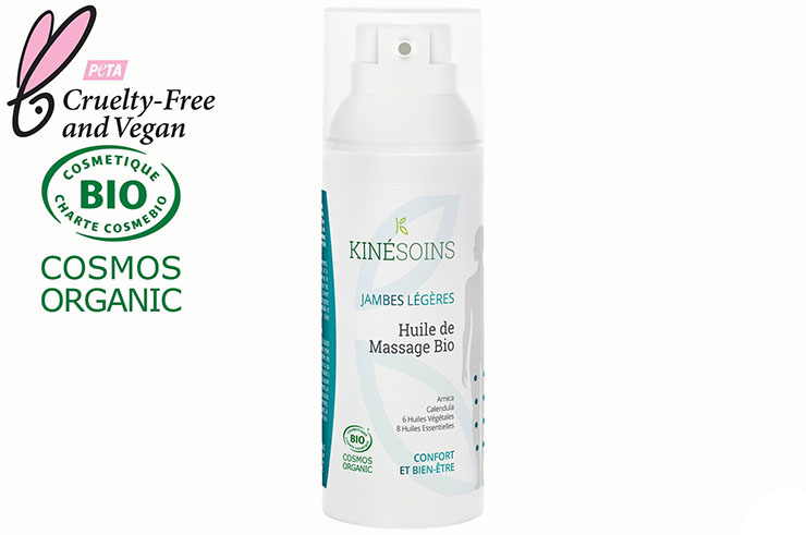 Organic massage oil - Light legs, Kinésoins