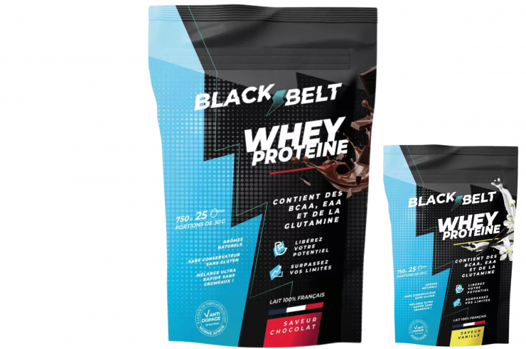 Whey Proteine (750 g) - Natural flavors, Blackbelt
