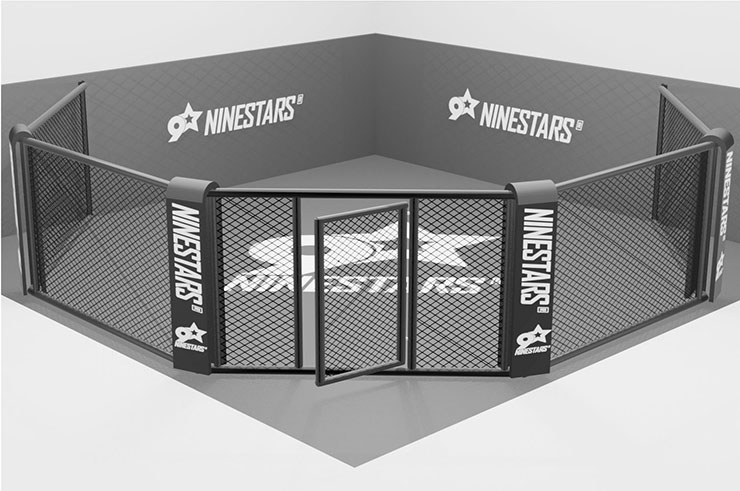 Soporte de pared, para panel de jaula de MMA | NineStars®