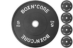Disco Olímpico, Bumper de Goma (5 a 25kg), Boxn'core - LeaderFit