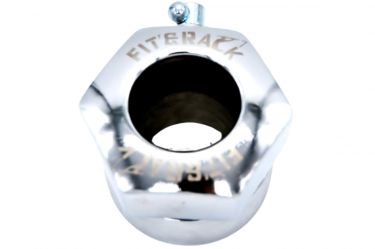 Par de abrazaderas para topes (2,5kg) - Cromo, Fit&Rack