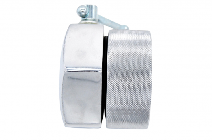 Par de abrazaderas para topes (2,5kg) - Cromo, Fit&Rack