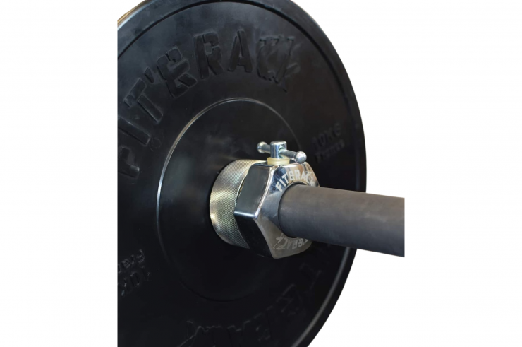 Par de abrazaderas para topes (2,5kg) - Cromo, Fit&Rack