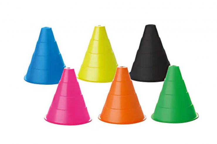 Flexible marking cones, Ground markings