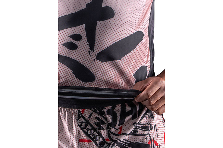 Rashguard, Short Sleeve - Oni 鬼, Bar Tack