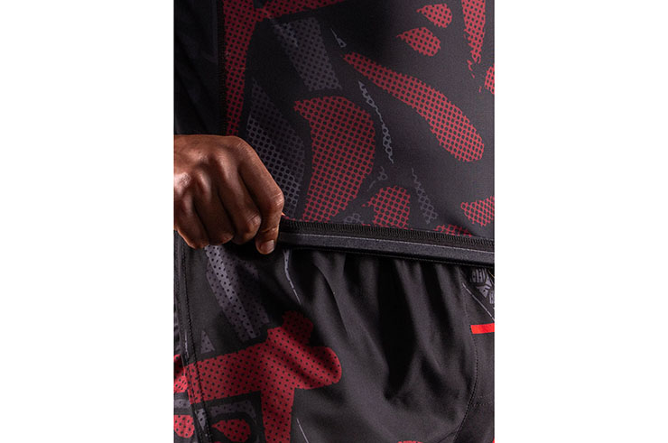 Rashguard, Short Sleeve - Oni 鬼, Bar Tack