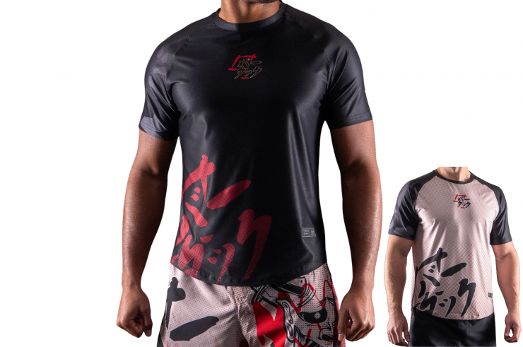 T-Shirt DryMax™, Manches Courtes - Oni 鬼, Bar Tack