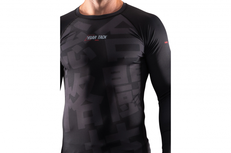 Rashguard DryMax™, Manches Longues - Kurogane 黒鉄, Bar Tack